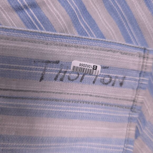 VTG Savane Mens SZ M Process 2000 Soft Wash no wrinkles Striped Shirt - Picture 8 of 10
